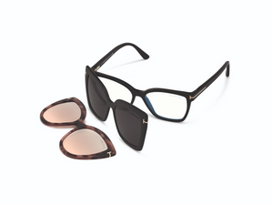 001 - Shiny Black with Clear Lenses