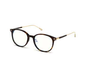 052 - Dark Havana with Clear Lenses