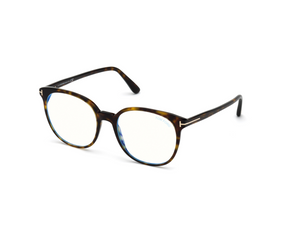052 - Dark Havana with Clear Lenses