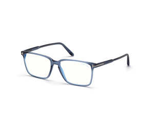 090 - Shiny Blue with Clear Lenses