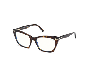 052 - Dark Havana with Clear Lenses