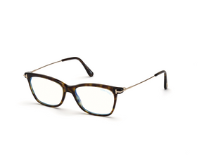 052 - Dark Havana with Clear Lenses