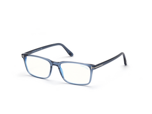 090 - Shiny Blue with Clear Lenses