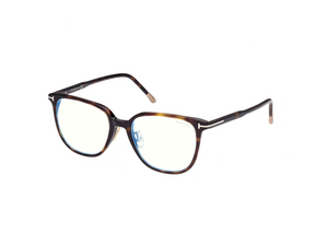 052 - Dark Havana with Clear Lenses