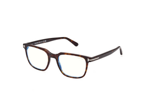 052 - Dark Havana with Clear Lenses