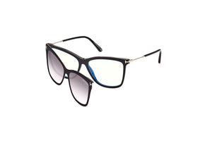 001 - Shiny Black with Clear Lenses