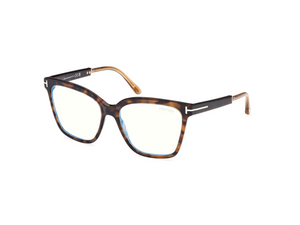 052 - Dark Havana with Clear Lenses