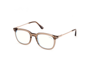 045 - Shiny Light Brown with Clear Lenses