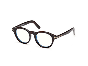 052 - Dark Havana with Clear Lenses