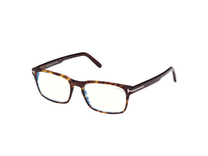 052 - Dark Havana with Clear Lenses