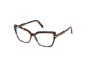 052 - Dark Havana with Clear Lenses