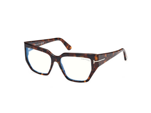 052 - Dark Havana with Clear Lenses