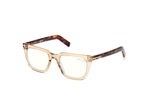045 - Shiny Light Brown with Clear Lenses