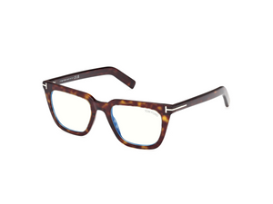 052 - Dark Havana with Clear Lenses