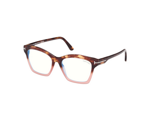 055 - Havana Monocolor with Clear Lenses
