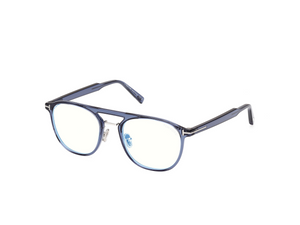 090 - Shiny Blue with Clear Lenses