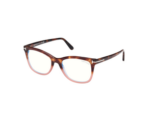 056 - Havana Gradient with Clear Lenses