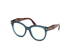 092 - Shiny Light Blue with Clear Lenses