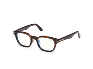 052 - Dark Havana with Clear Lenses