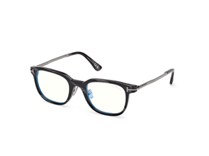 063 - Black Horn with Clear Lenses