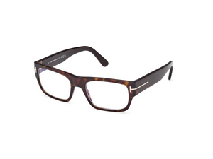 052 - Dark Havana with Clear Lenses