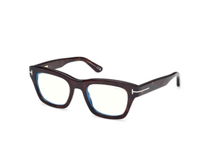 052 - Dark Havana with Clear Lenses