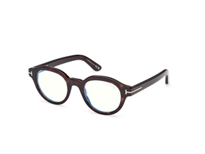052 - Dark Havana with Clear Lenses