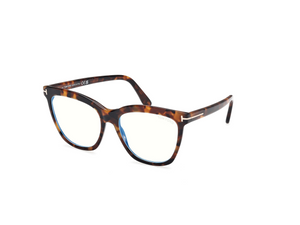 052 - Dark Havana with Clear Lenses