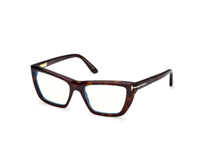052 - Dark Havana with Clear Lenses