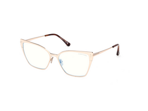 028 - Shiny Rose Gold with Clear Lenses