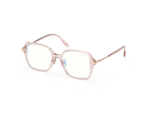 072 - Shiny Light Pink with Clear Lenses