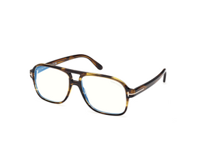 056 - Colored Havana with Clear Lenses