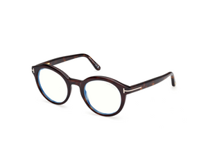 052 - Dark Havana with Clear Lenses
