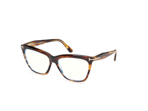 055 - Colored Havana with Clear Lenses