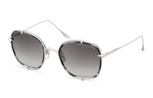 DTS442-A-02 Ink Swirl - Silver with Dark Grey to Clear Gradient Lenses