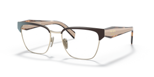 KOF1O1 - Brown/Pale Gold with Clear Lenses