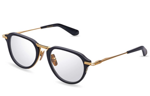 DTX414-A-01 Matte Black - Yellow Gold with Clear Lenses