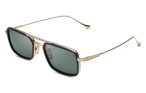DTS134-53-02-Z Matte Black/Gold with Green Lenses