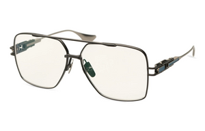 DTX159-A-02 Matte Black - Antique Silver with Clear Lenses