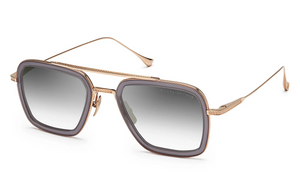7806-H-GRY-GLD-52-Z Matte Grey Crystal - 12K Gold 2 with Grey to Clear Gradient Lenses