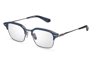 DTX142-A-03 Matte Navy - Antique Silver with Clear Lenses
