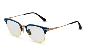 DTX424-A-03 Matte Navy - White Gold with Clear Lenses