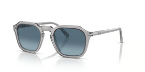 309/Q8 - Transparent Grey with Azure Gradient Blue Lenses