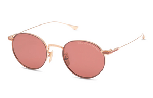 DTS168-A-02 Rose Gold - Cherry Red with Dark Burgundy Lenses