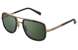 DTS412-A-03 Rose Gold - Matte Black with Vintage Green Lenses
