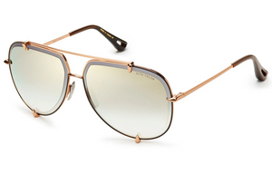 23007-F-RGD-62-Z Rose Gold with Grey Gradient - Gold Flash Lenses