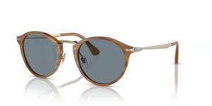 960/56 - Striped Brown with Light Blue Lenses