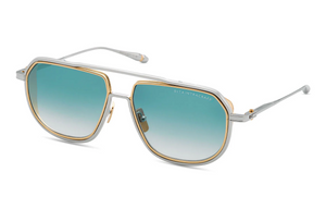 DTS165-A-03 Silver - Yellow Gold with Turquoise to Clear Gradient Lenses
