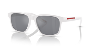 TWK40A - White Rubber with Light Blue Mirror Silver Lenses