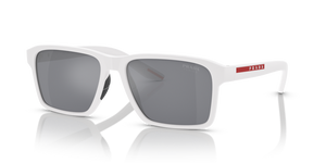 TWK40A - White Rubber with Light Blue Mirror Silver Lenses